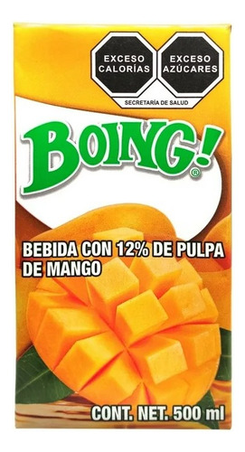 Jugo Boing Sabor Mango 500 Ml 24 Piezas