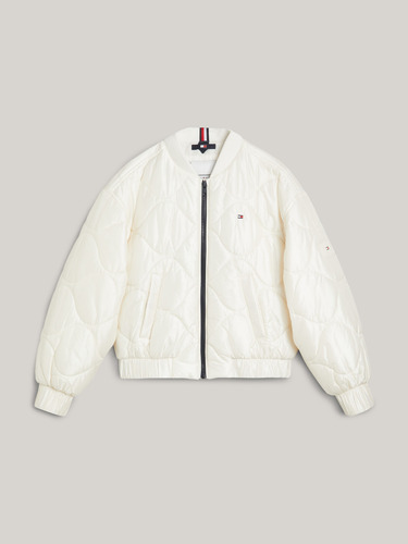 Chaqueta Bomber Oversize Acolchada Blanco Tommy Hilfiger