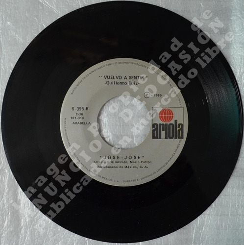 Madrecita - José José (1980), Disco Sencillo 45 Rpm (Usado)