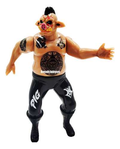Puerquiza Extrema Luchador Pig Destructor Figura Accion