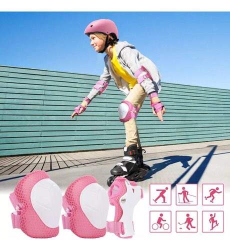 Juego De Equipo De Protección 7 En 1, Kit De Patín Niños