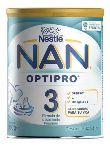 Leche Nan Optipro 3 Nestle A Partir 1 Año X 800g