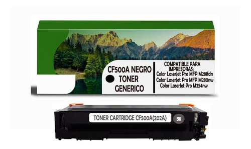 Tóner Genérico Cf500a Negro Para Laserjet Pro M254dw/m281fdn