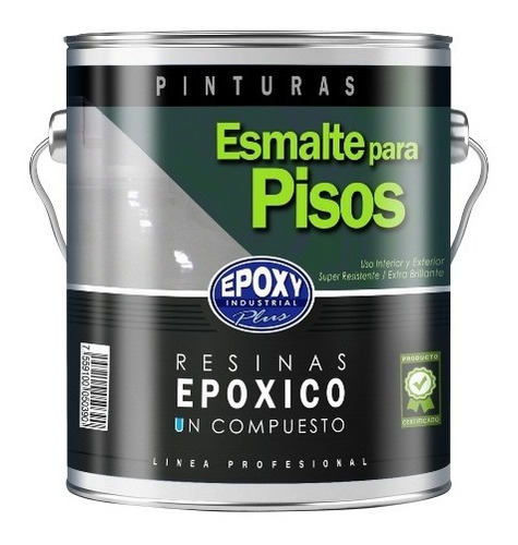 Esmalte Para Pisos Epóxico Sin Solvente Amarillo Galón 4lts