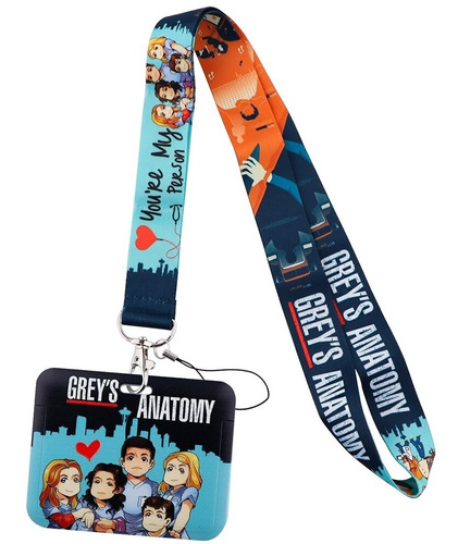 Lanyard + Porta Identificación, Grey's, Enfermera, Medico