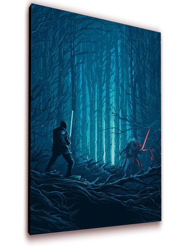 Cuadro 50x30cms Deco Kylo Vs Finn Star Wars