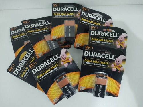 Kit Com 9 Baterias Alcalina 9v Original Duracell