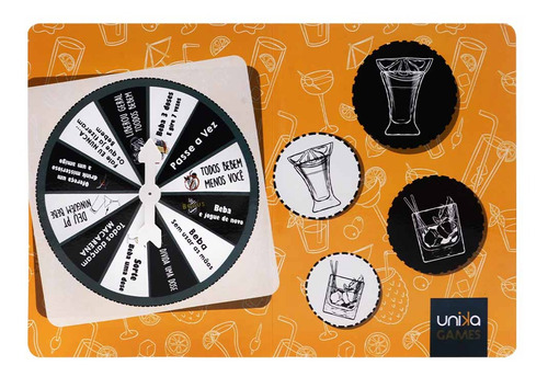 Imagem 4 de 8 de Jogo Roleta Drinks Vira Vira Vira Unika Games