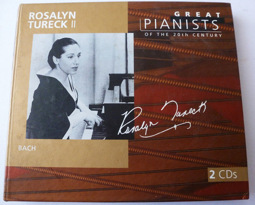 Cd Rosalyntureck Ii Great Pianists 94 2 Cds Bach (ee)