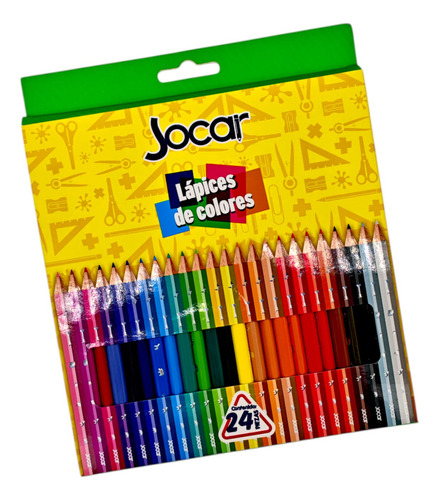 Colores Largos Triangulares Jocar C/24 ¡¡ Inmediato