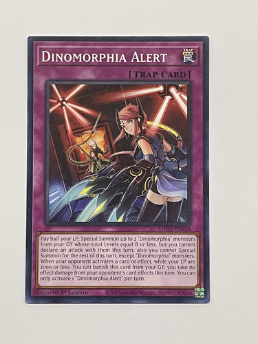 Yugioh Comun Dinomorphia Alert