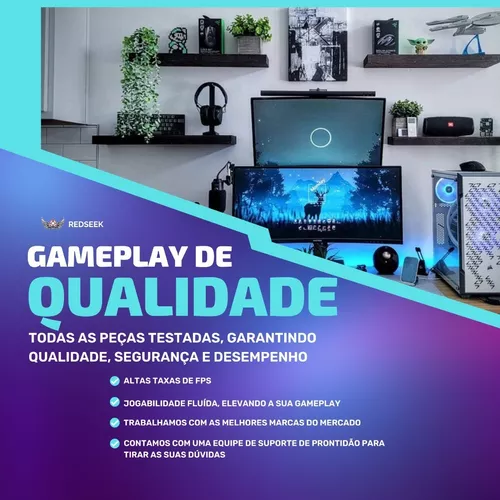 Pc Gamer Amd Fenix + Kit Game Full Hd Completo + Cadeira