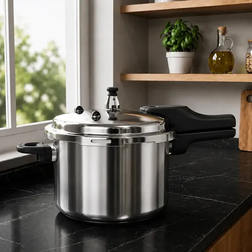 Luxena Panela Pressão 4,2l Indução Cerâmica 4 Válvulas Segurança Inox