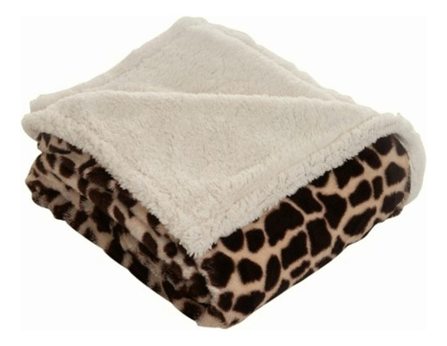 Lavish Home Throw Blanket, Fleece/sherpa, Giraffe
