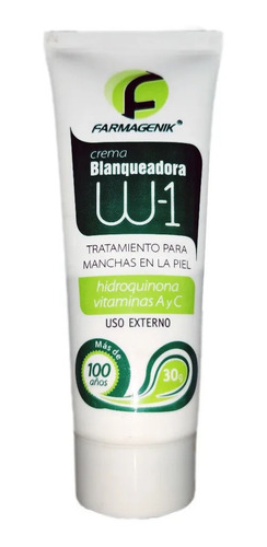 Crema Blanqueadora W1 Original Para Las Mancha Rostro Y Piel