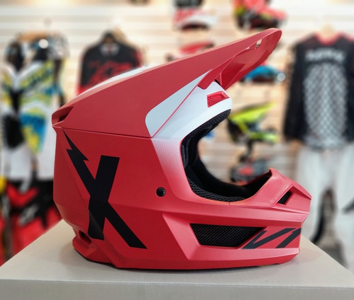  Casco Mx Fox V 1 Werd Flame Red - All Motors-