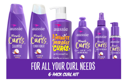 Conjunto De Cuidados Com O Cabelo Aussie Miracle Curls Shamp