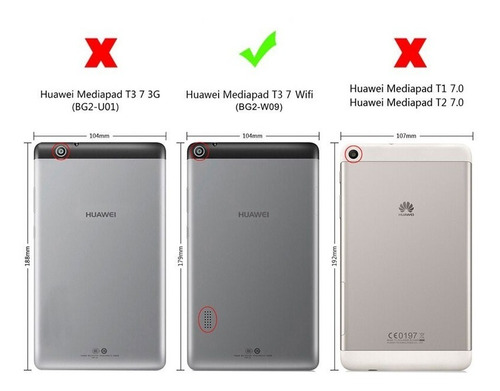 Cristal Templado Para Tablet Huawei Mediapad T3 7.0 Bg2-w09