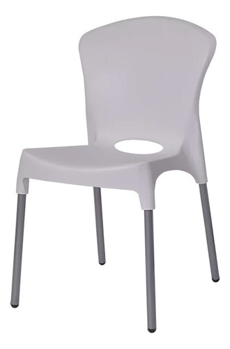 Silla De Comedor Gemplast Zafiro X 4 Blanca