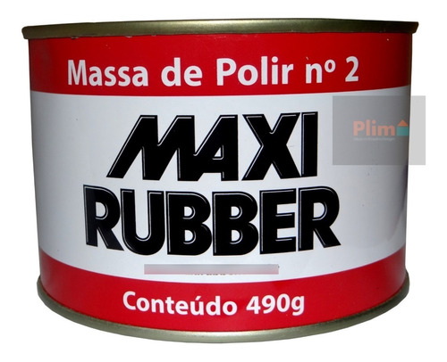 Massa De Polir Número 2 Maxi Rubber 490g