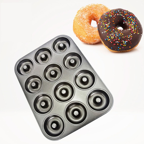 Molde Donuts Donas De Teflón 12 Cavidades