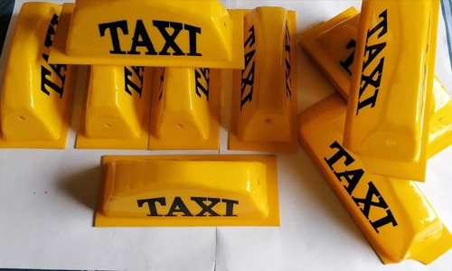Aviso De Taxi Grande Amarillo Lote O Remate  Rotps  Puntas