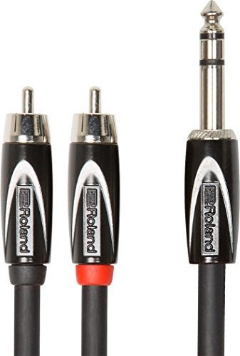 Cable Rca De 1/4 Clavijas Trs Macho A Dual Rca - 5 Pines (ro