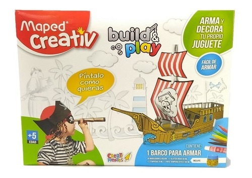 Kit Maped Creativ Build Y Play Barco Pirata