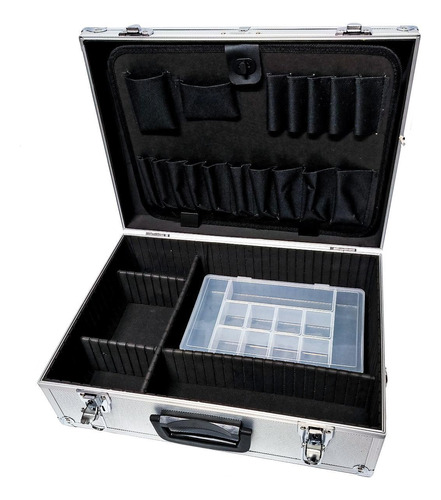 Kit Maleta Em Alumínio Reforçada Grande Organizador Box G