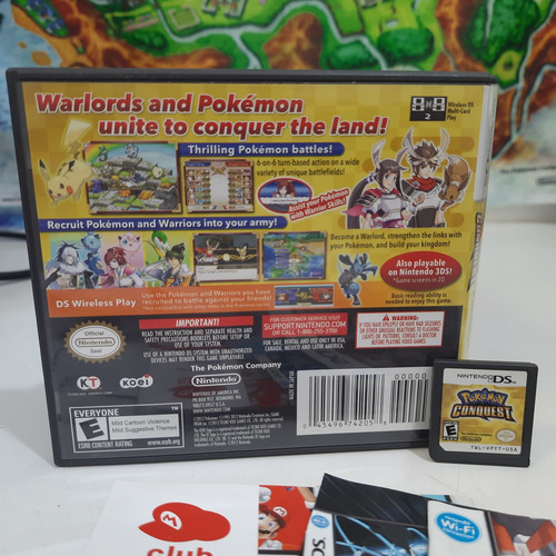 Pokémon Conquest Nintendo Ds 3ds (Usado)