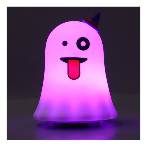 Lámpara De Noche Led Con Forma De Fantasma, 7 Colores, Luz U