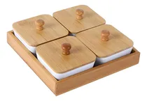 Comprar Recipiente De Armazenamento De Alimentos, Prato De 4 Grades