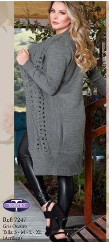 Gaban Para Mujer En Material Acrílico ,gris Claro