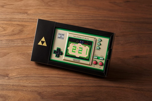 Nintendo Game & Watch The Legend of Zelda color dorado y verde