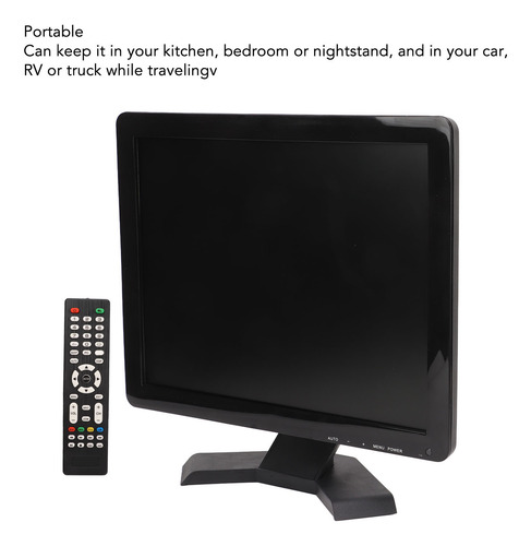 Monitor De Entrada Vga Av Bnc Usb Dc De 15 Pulgadas, Tft, Lc