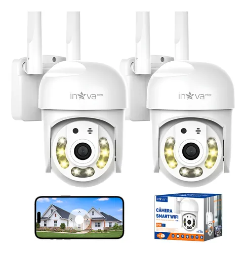 Kit 2 Câmera Segurança Ip Icsee Com Noturna 100% Prova Dágu