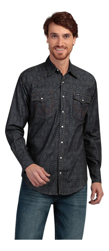 Camisa Regular Fit Manga Larga Wrangler Hombre 781