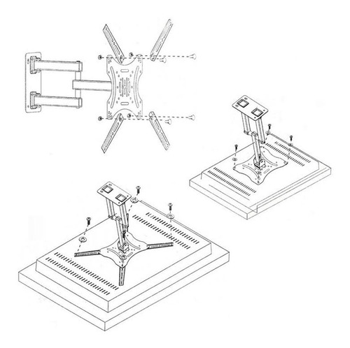 Imagen 7 de 9 de Base De Tv Soporte Tv Pared 55 Pulgadas Soporte Monitor