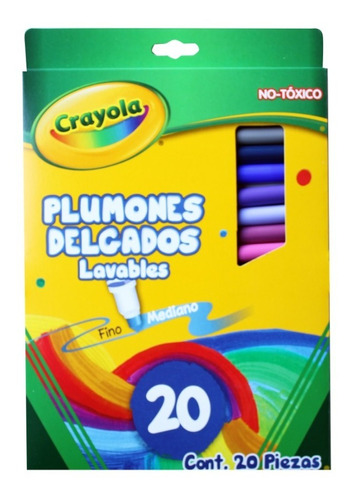 Supertips 20 - Plumones Lavables Crayola