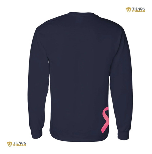 Playera Deportiva M Larga Hombre Pumas Unam Mes Rosa