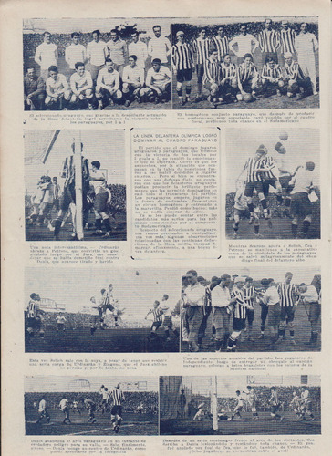 1924 Sudamericano Futbol Match Uruguay Vs Paraguay Nasazzi