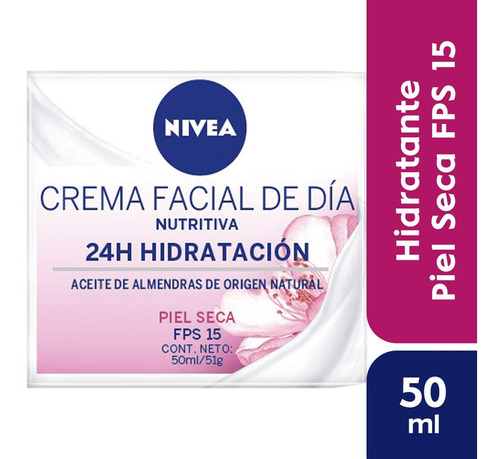 Crema Facial De Día Nivea Essentials Piel Seca Fps 15 50 Ml