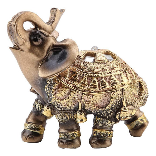 Estatua De Elefante Dorado, Figura De La Buena Suerte De Fen