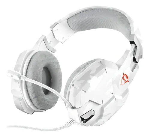 Fone de ouvido over-ear gamer com fio Trust Carus GXT 322 snow camo