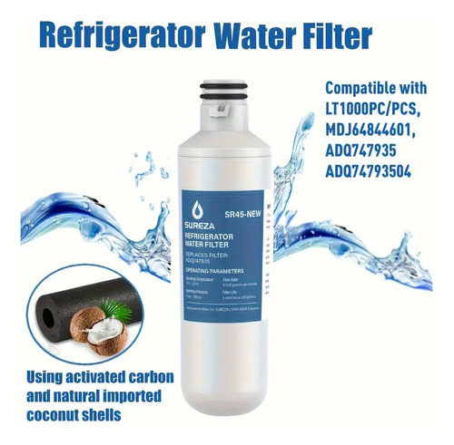 Filtro Refrigeradora LG Lt1000p Adq747935 - Remplazo A1