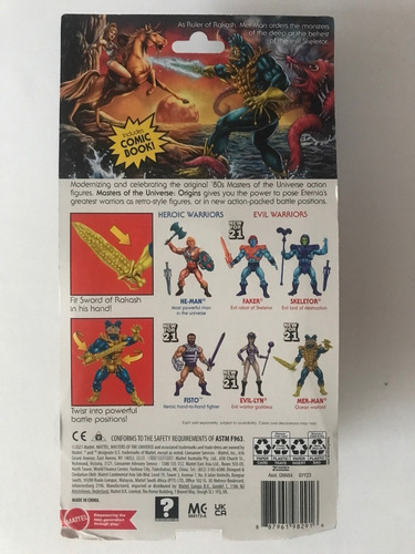 Mer-man Lop Motu Origins Merman Retro New For 21 Play Mattel (Usado)