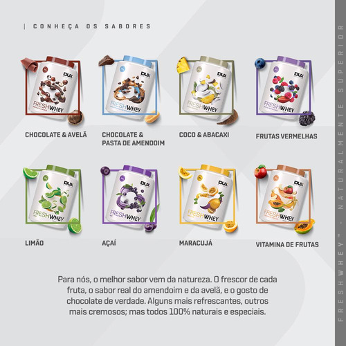 Whey Protein Fresh Whey Dux Nutrition - 450g Chocolate Avelã