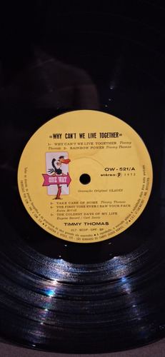 Lp Timmy Thomas - Why Can't We Live Together Disco De Vinil