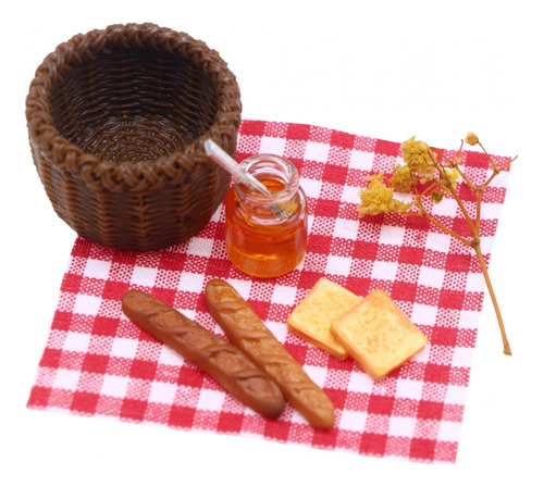 2 Accesorios Para Casa De Muñecas, Decoración, Comida En