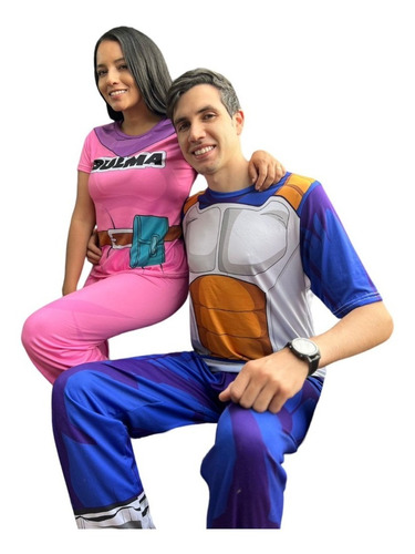 Pijamas Dragon Ball Z Vegeta Y Bulma Para Parejas